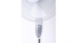 Goldair White 40cm /60W Pedestal Floor Fan with Remote/  3 Speeds Setting