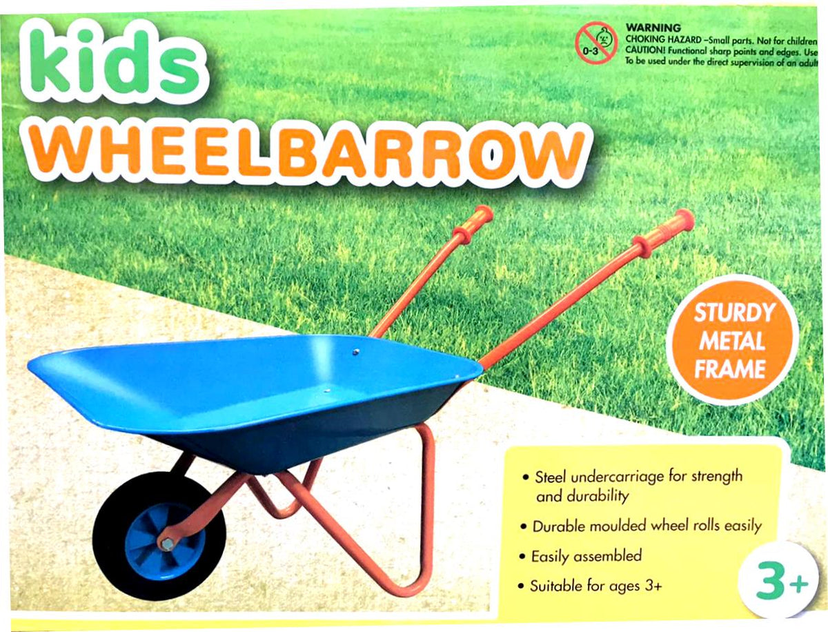 Wheelbarrow Kids Steel Tray - Ages 3+ - TheITmart