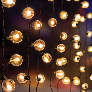 Lytworx Low Voltage Big and Small Ball Curtain Lights - Warm White