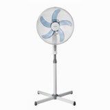 Mistral 40cm White / Black 5 Blade Pedestal Fan - TheITmart