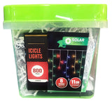 Lytworx 800 LED Solar Icicle Lights 6 Functions/Festive Christmas Lights - Multi-Colour - TheITmart