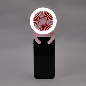 Anko USB Powered LED Ring Light with Fan- Pink / 180 Adjustable Head/ 3 Fan Speeds