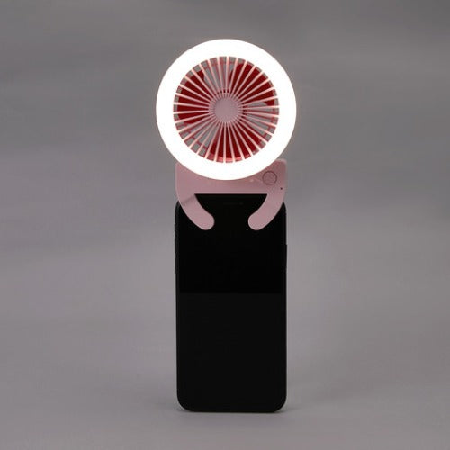 Anko USB Powered LED Ring Light with Fan- Pink / 180 Adjustable Head/ 3 Fan Speeds