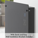 Arlec 2200W Black Grid Connect Smart Glass Panel Heater