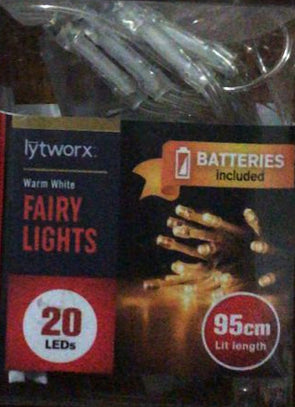 Lytworx 20 LEDs Fairy Lights/White/Warm White/Multi-Colour
