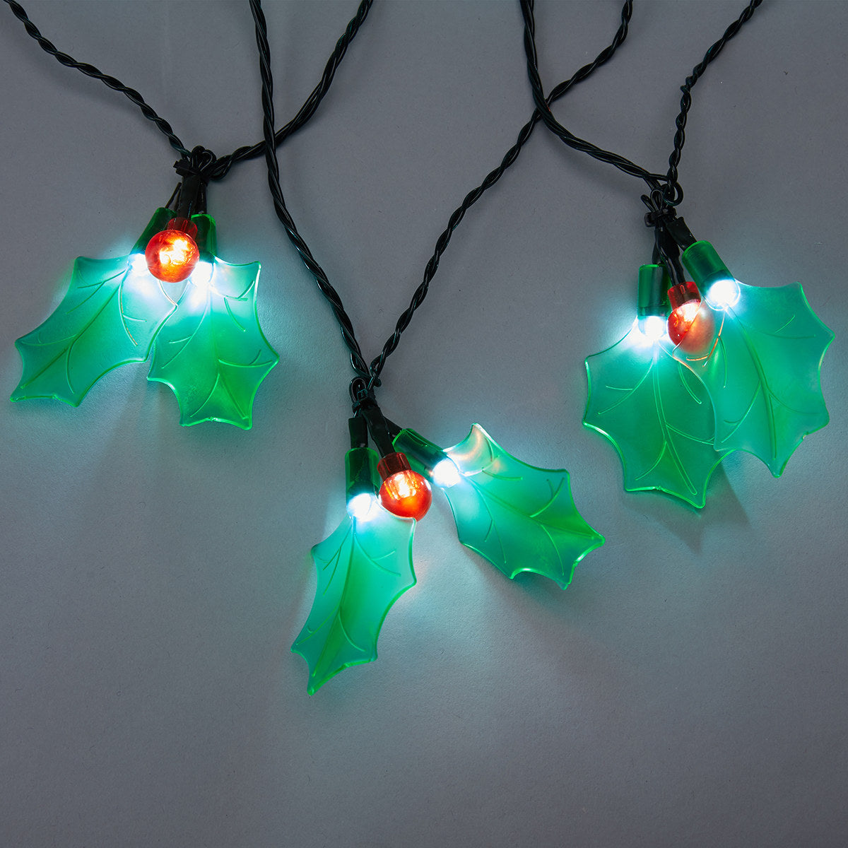 Low Voltage 30 LED White Holly String Lights - TheITmart