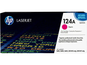 HP 124A Magenta Original LaserJet Toner Cartridge, Q6003A
