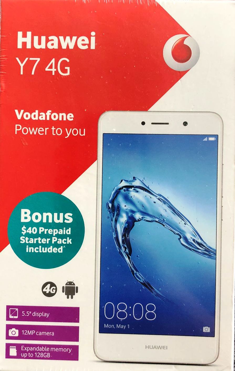 Huawei Y7 4G  Locked to Vodafone Phone - White