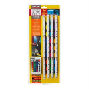 Arlec 12W 30cm Multi Colour LED Flex Strip Light - 4 Pack
