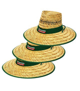 Bunnings Large Straw Hat / Wide Brim / Adjustable Chin Strap / One size Fits Most