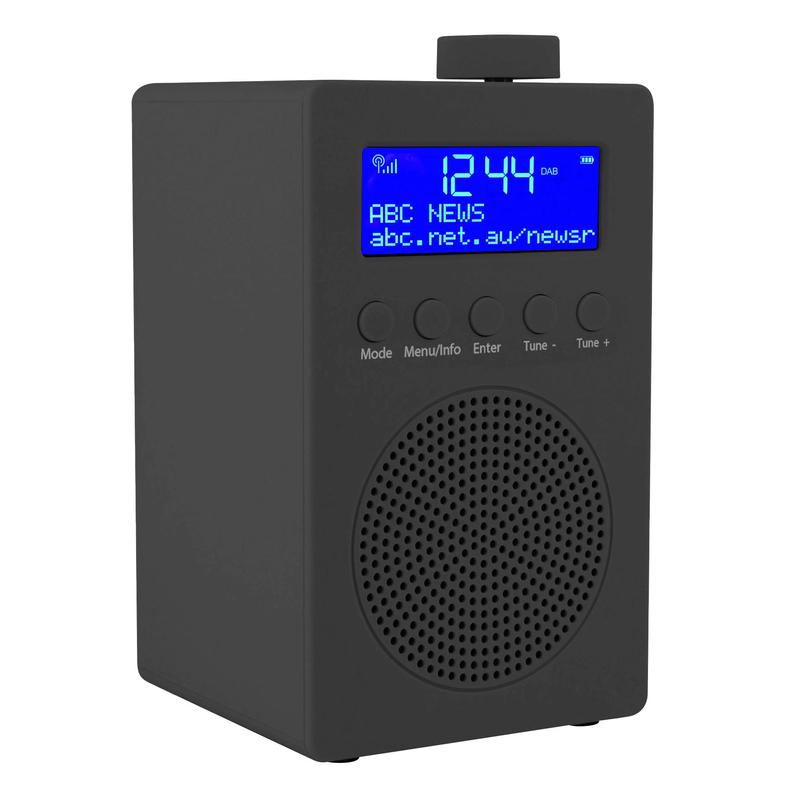 XCD DAB+ FM Portable Radio - Black - TheITmart