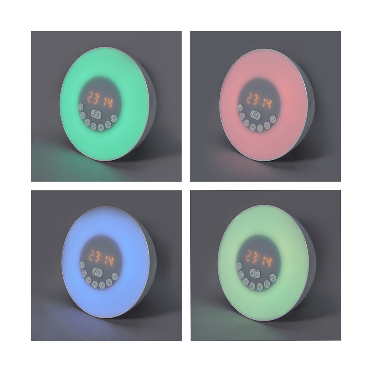 Clock Radio with White Noise & LED Colour - TheITmart