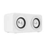 White Bluetooth LED Portable Boombox with Rechargeable Battery 5 Hours Play Time - TheITmart