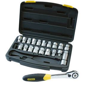 Stanley 21 Piece Multi-Purpose ThruDrive Wrench Set - Silver metallic