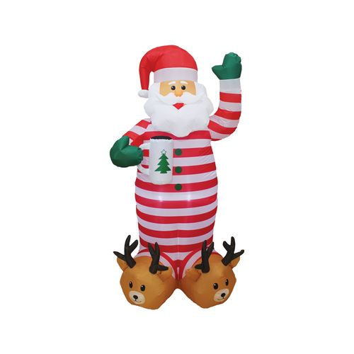 Mirabella Festive 1.8m Santa In Pyjamas Inflatable