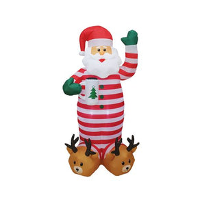 Mirabella Festive 1.8m Santa In Pyjamas Inflatable