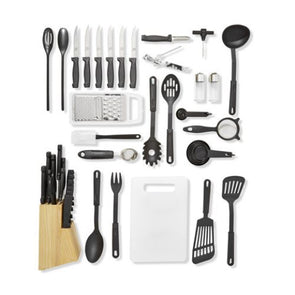 50 Piece Stainless Steel Utensil Set / Ideal For Home & Camping, Outdoor