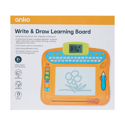 Anko Write And Draw Learning Board Suitable for Ages 2+ Years