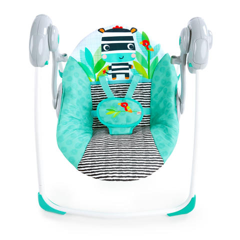 Bright Starts Zig Zag Zebra Portable Swing - TheITmart