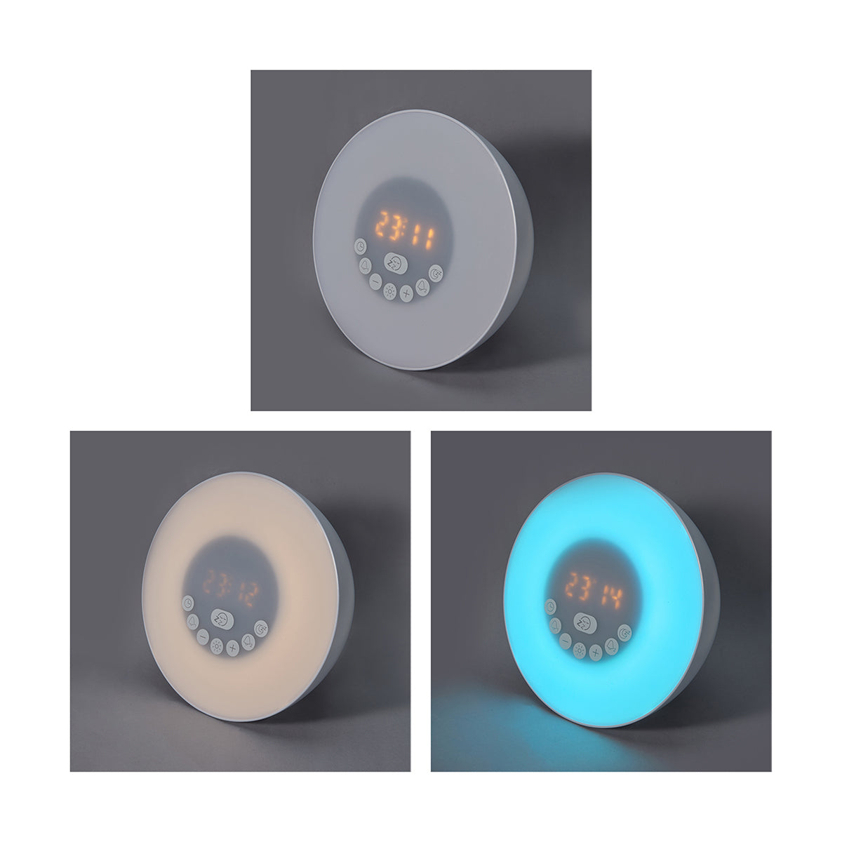 Clock Radio with White Noise & LED Colour - TheITmart