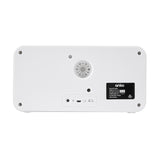 White Bluetooth LED Portable Boombox with Rechargeable Battery 5 Hours Play Time - TheITmart