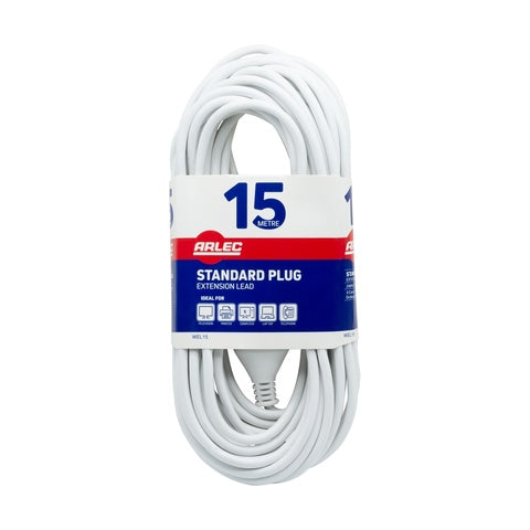 Arlec 15m Domestic Extension Lead - White - TheITmart
