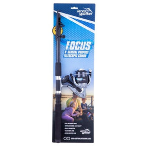 Jarvis Walker Focus General Purpose Telescopic Combo - 8ft., Black