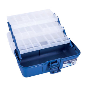 Jarvis Walker Fishing CTB3000 3-Tray Tackle Storage Box / Blue