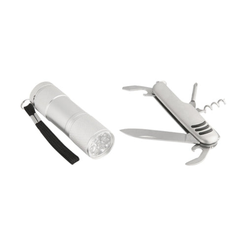 Battery Powered 6 in 1 Multi Tool with Torch / Ideal for Camping, Hiking & Trekking