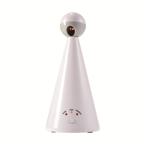 Cat Laser Toy with Rotating Laser - White