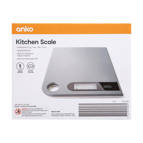 Anko Kitchen Scale - Grey / For Domestic Use