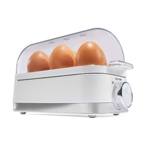 Egg Cooker - White / Holds 6 eggs