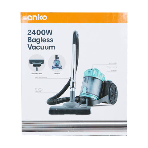 Anko 2400W Bagless Vacuum - Black & Green - TheITmart