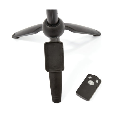 Anko Black Bluetooth Selfie Stick Tripod with Remote