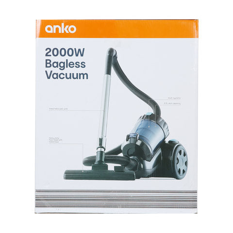 Anko 2000W 2.5L Bagless Vacuum - Black & Blue/Ideal for your Living Space - TheITmart