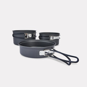 Grey 3 Piece Pot Set / Ideal for Camping, Hiking & Trekking