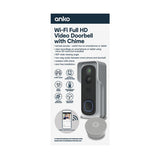Anko Wi-Fi Full HD Video Doorbell with Chime