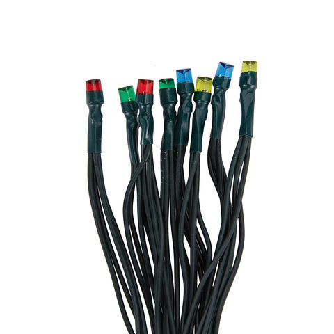 Solar Powered 24 LED Multi-Coloured String Lights / For Outdoor Use - TheITmart