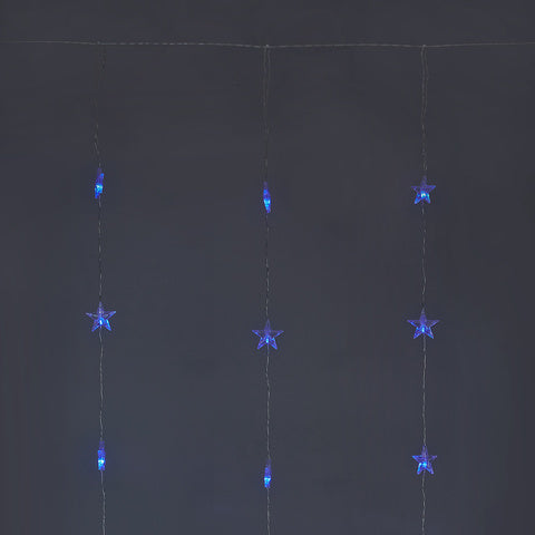 Anko Colour Changing Low Voltage Star Curtain Lights/ 64 LEDs 2m Length - TheITmart