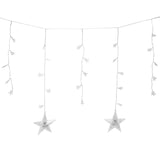 Anko 95 Warm White Solar Powered Star Icicle Curtain Light - TheITmart