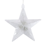 Anko 95 Warm White Solar Powered Star Icicle Curtain Light - TheITmart