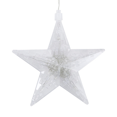 Anko 95 Warm White Solar Powered Star Icicle Curtain Light - TheITmart