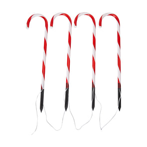 Anko Solar Powered 4 Candy Cane Stake Lights