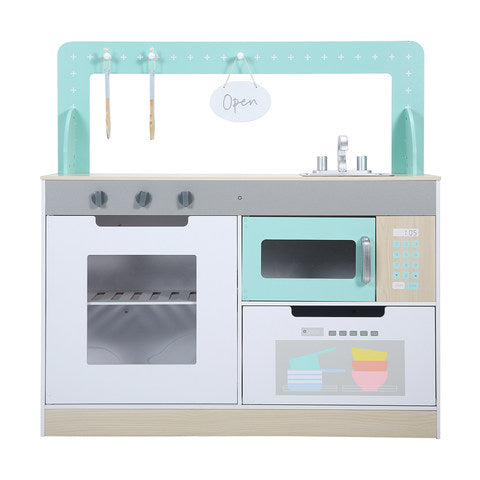 Anko Wooden 2-in-1 Diner / Kitchen Playset Suitable for Ages 3 to 6 Years