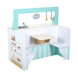Anko Wooden 2-in-1 Diner / Kitchen Playset Suitable for Ages 3 to 6 Years