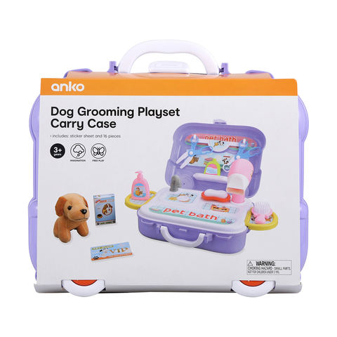Anko Dog Grooming Playset Carry Case Suitable for Ages 3+ Years