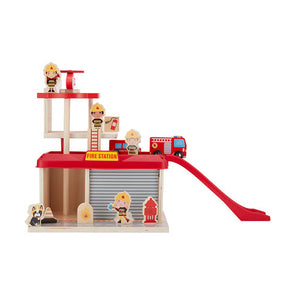 Anko Wooden Fire Station Playset  Ages 3+ Years
