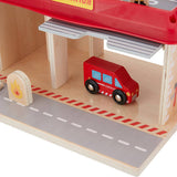 Anko Wooden Fire Station Playset  Ages 3+ Years