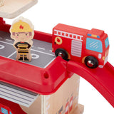 Anko Wooden Fire Station Playset  Ages 3+ Years