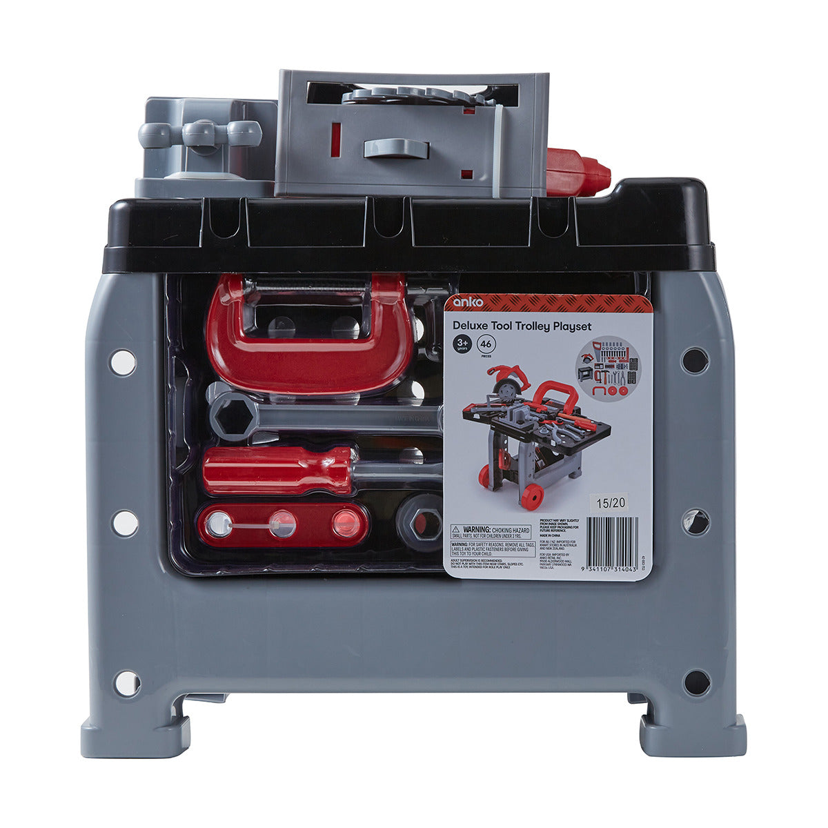 Anko Deluxe Tool Trolley Playset - Ages 3+ Years